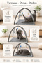 7 Piece Cat Toy and Entertainment Set |   Chest Harness, Tunnel, Play Mat, Fishing Rod and Ball - 5