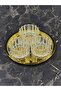 Kristal Gold Beliyya Glass Bowl Set – Decorative Snack, Nut, and Dessert Serving Set with Round Tray - 2