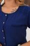 Plus Size Linen Shirt with Pockets - 8