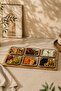 6-Piece Stainless Steel Square Tea, Coffee, Cake Serving Tray, Presentation Tray 22 X 22 - 3