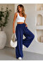 Women's Modal Tencel Pocketed Wide Leg Samurai Pants - 4