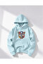 Oversize Hooded Transformers Printed Sweatshirt for Boys