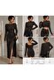 Lycra Guipure Fabric Bitter Coffee Color Knitted Fabric - 130 cm Width Blouse Skirt Bolero Dress Panco