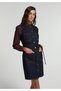 Slim Fit Straight Women's Dark Indigo Denim Sleeveless Dress