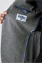 6 Drop Regular Fit Standard Cut Mono Collar Patterned Classic Linen Blend Jacket - 4