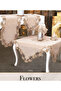 Kapiçino Flowers Model 5 Piece Linen Lace Runner Set Living Room Set - 4
