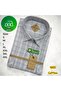Men's 100% Cotton Long Sleeve Double Pocket Checkered Shirt Comfortable Fit Plus Size S-5Xl - 2
