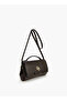 Monogram Print Satchel Bag with Strap Handle - 3
