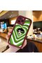 iPhone 15 Pro Max Compatible Case Camera Protective Cartoon Pattern Maroon Lover Couple Silicone Phone Case