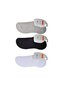 Glb-Stl41414 Black Gray and White Men's Ballerina Socks 12 Pairs - 2
