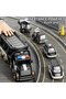 Policetruck 5-in-1 Transporter Vehicle Toy Set - Friction-Powered Police Truck, Kids' Indoor Play - 3