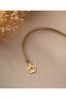 Steel King Crown Charm Detailed Minimal Choker Adjustable Necklace