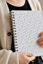 A5 Spiral Bound Hard Cover 120 Sheets Bullet Journal Notepad - Squared
