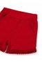 Girl Child 2-5 Years Old Floral Detailed White T-Shirt Red Shorts 2-Piece Summer Set - 3