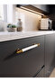 Ezgi 192mm 1. Grade Metal and Aluminum Kitchen Cabinet Handle Drawer Handle – 1 Piece, 2 Screws Included - Handle - 4