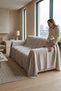 Nordic Textured Cotton Fringed Sofa Cover and Sofa Shawl Non-Slip Anti-Sweat 180X300 cm - 2