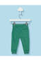 Infant Boys Green Plain Track Pants - 4