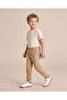 Boys Tan Pull On Twill Trousers - 2