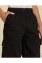 Senior Boys Black Cargo Baggy Casual Trousers - 4