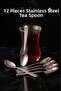 Stainless Steel 12-Piece Rostfrei Teaspoon Set Elif Model