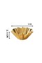6-Piece Serrated Gold Sugar Bowl Coffee Side Serving Set - Decorative Bowl - 3