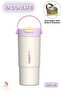 660 ml Single Lid Double Drink Stainless Steel Thermos with Straw / Without Straw with Handle