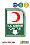 First Aid Kit Isg Warning Sign Sticker 15X21 cm