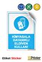 Use Chemical Resistant Gloves! Isg Warning Sign Sticker 15X21 cm