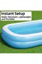 Inflatable Family Pool Rectangular Children's Pool 450 L 2-Section Garden Summer Pool 262X175X48 cm - 7