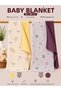 Multi-Purpose Double-Sided Muslin Blanket & Blanket Set of 2 100% Organic Cotton 80X80 cm