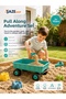 Sand and Garden Play Set – Toy Transport Cart with Wheels, Shovel and Rake Accessories, Beach Sand Pool for Ages 3+ - 4