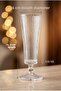 Set of 6 Glass Coffee Side Serving Glasses with Footed Base 130 ml |   Sherbet Cup, Presentation Cup, Flute Cup - 5
