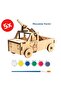 Demountable Wooden Fire Truck |   Assembly and Painting Set