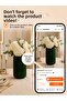 Riva Porcelain Look Decorative Cylinder Vase with Ribbed Design 22cm - 3