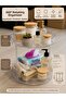 Premium Transparent Rotating Organizer 2 Tiers 360 °   Rotating Organizer Shelf – Kitchen Bathroom Cosmetics - 2