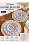 2-Piece White Ruffled American Service Set/Supla - 3