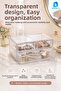 3 Drawer Transparent Cosmetic Organizer Makeup Jewelry Lipstick Nail Polish Cotton Organizer - 3
