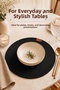 Round Knitted Jute Placemat 32 cm Single American Style Full Rope Table Mat Decorative Dinner Plate Mat - 6