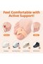 1 Pair Skin Color Thumb Separator 2 Finger Silicone Ring Roller Bunion Corrector between Fingers - 2