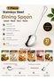 Set of 1 Stainless Steel Serving Spoon 21 cm Salad Rice Pasta Food Serving Spoon - 6