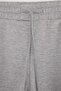Gray Melange 2 Thread Non-Drawstring Waistband Plus Size Shorts & Bermuda Tbbss26Ap00035 - 5