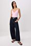 Pink Plain Fitted Double-Breasted Spaghetti Strap Sleeveless Long P Cotton R Rib Knit Knitted Undershirt Twoss26Al00069 - 2