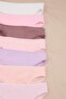 Pink-Multicolor 7-Pack Cotton Blend Ribbed Classic Knitted Panties Thmaw25Ku00027 - 5