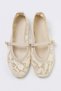 Off-White Lace Women's Mary Jane Ballerinas Takss26Be00039