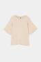 Stone Fitted/Tight-Fitting Low-Sleeve Three-Quarter Soft Knitted T-Shirt Tbbss26Bf00083 - 5
