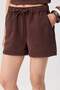 Brown Tencel Blended Mini Denim Shorts Twoss26Sr00252 - 3