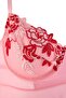 Red Capped Underwire Panties & Babydoll Plus Size Set Tbbss26Dh00016 - 5
