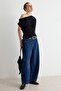 Black 100% Cotton Plain Regular Fit Asymmetric Collar Short Sleeve Knitted T-Shirt Twoaw27Ts00007 - 6