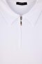 White Regular Zippered Interlock/Soft Touch Polo Collar T-Shirt Tmnaw27Po00006 - 5