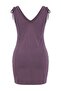 Mürdüm More Sustaniable Bodycon V Yaka Kolsuz Bağlamalı Modal Premium Örme ElbiseTBBSS26AH00301 - 3